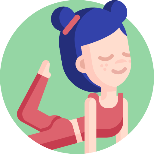Yoga pose Detailed Flat Circular Flat icon
