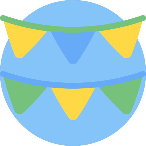 guirlande Detailed Flat Circular Flat icoon