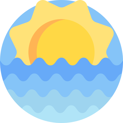 tramonto Detailed Flat Circular Flat icona