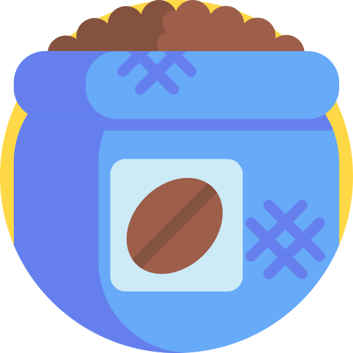 koffie zak Detailed Flat Circular Flat icoon