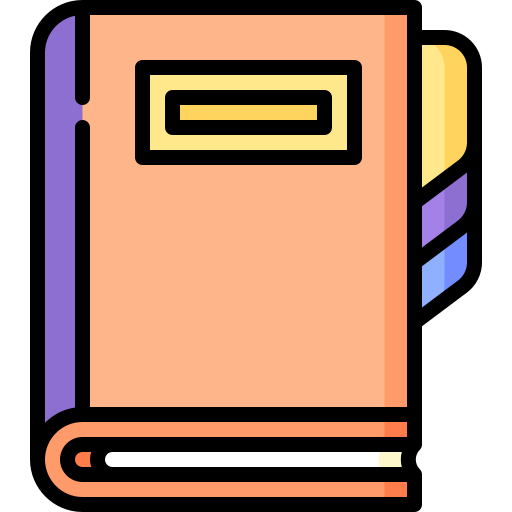 Address book Special Lineal color icon