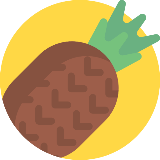 Pineapple Detailed Flat Circular Flat icon