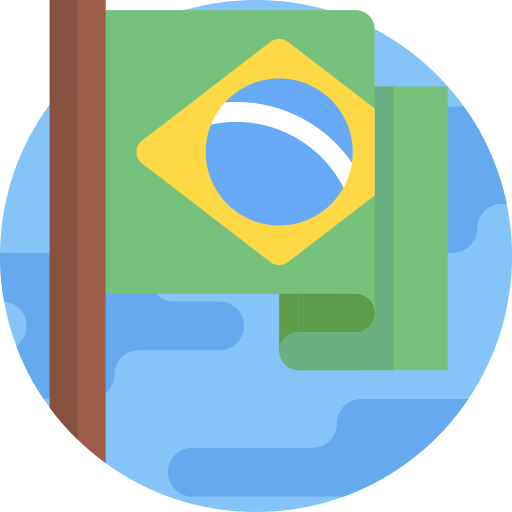 brasil Detailed Flat Circular Flat icono