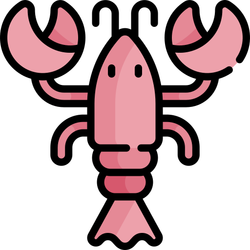 Lobster Kawaii Lineal color icon