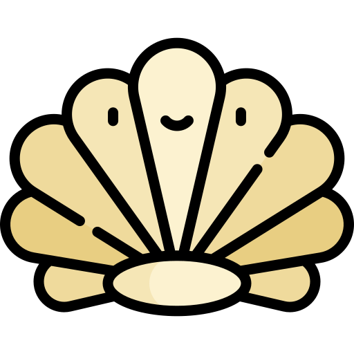 cáscara Kawaii Lineal color icono