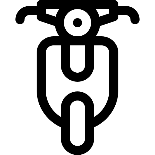 lambreta Basic Rounded Lineal Ícone