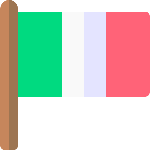 drapeau italien Basic Rounded Flat Icône