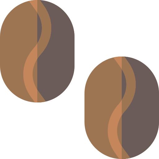 chicchi di caffè Basic Rounded Flat icona