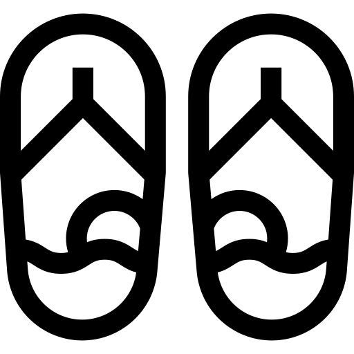 des sandales Basic Straight Lineal Icône