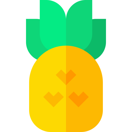 ananas Basic Straight Flat Icône