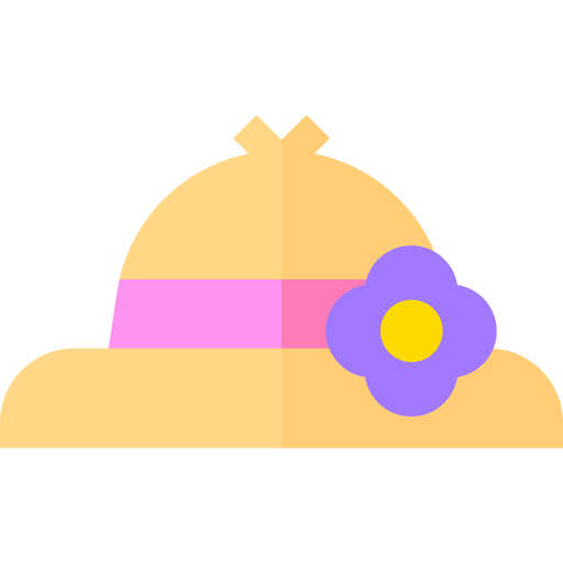 sombrero Basic Straight Flat icono