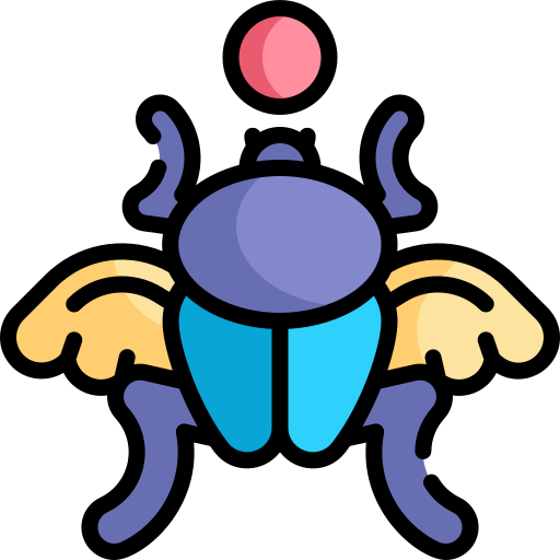 escarabajo Kawaii Lineal color icono