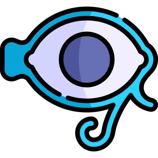 ojo de horus Kawaii Lineal color icono