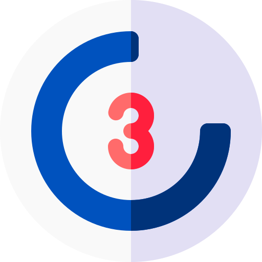 Countdown Basic Rounded Flat icon