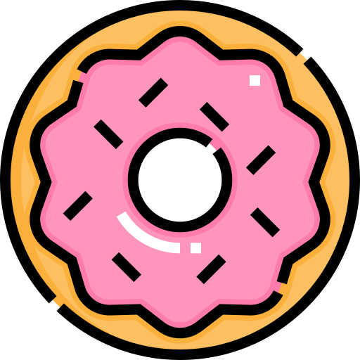 Donut Detailed Straight Lineal color icon