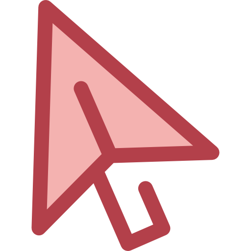 mauszeiger Monochrome Red icon
