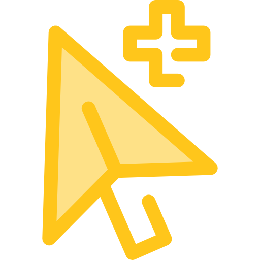 Cursor Monochrome Yellow icon