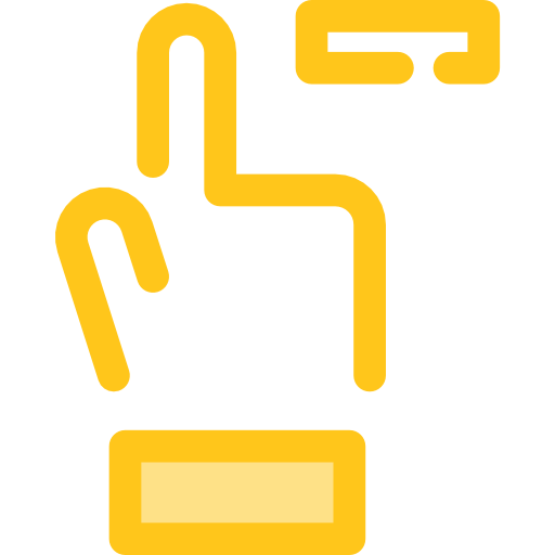 Pointer Monochrome Yellow icon