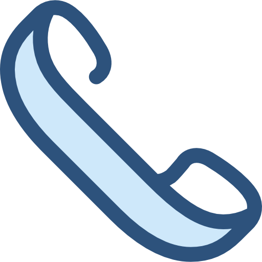 전화 Monochrome Blue icon