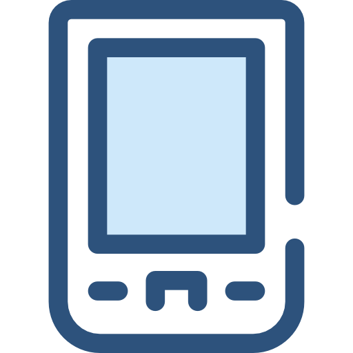 Mobile phone Monochrome Blue icon