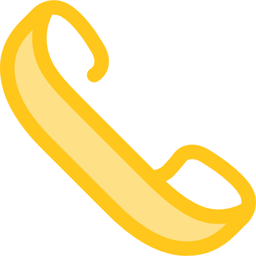téléphone Monochrome Yellow Icône