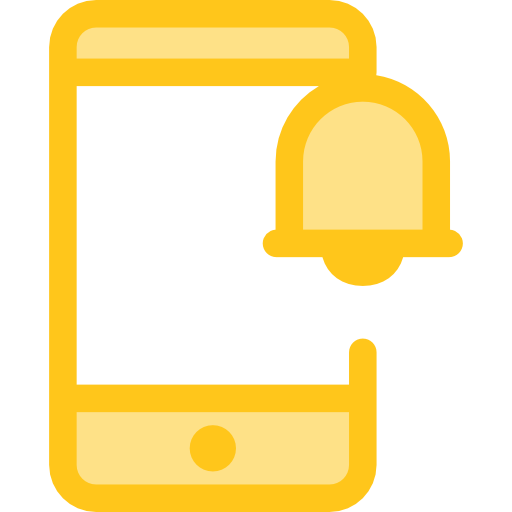 smartphone Monochrome Yellow icon