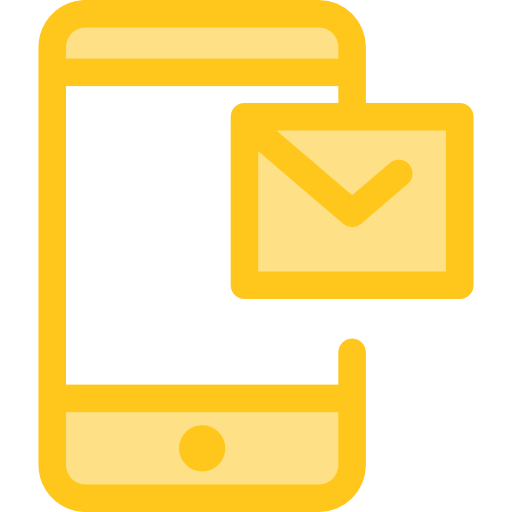 smartphone Monochrome Yellow icona