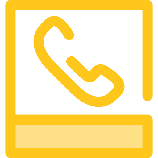 Contact Monochrome Yellow icon