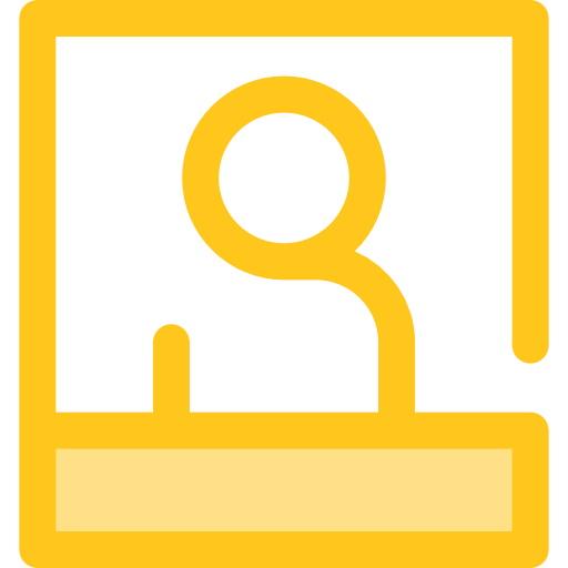 utilisateurs Monochrome Yellow Icône