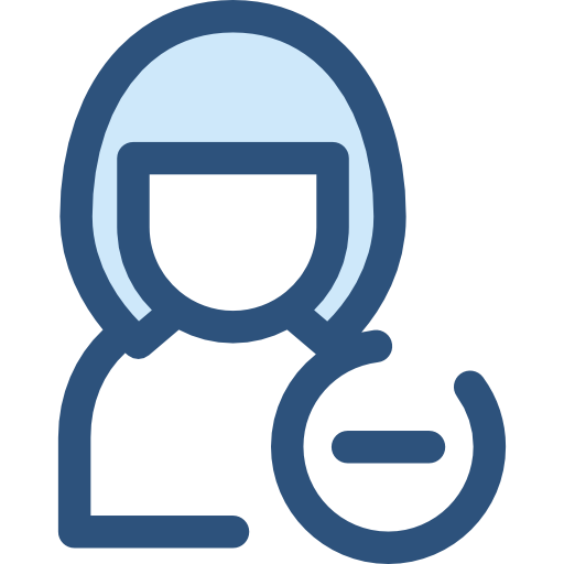 User Monochrome Blue icon