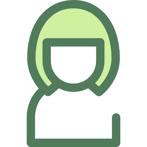 User Monochrome Green icon