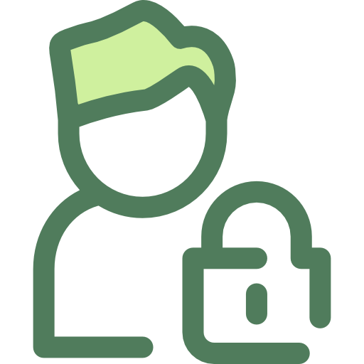 User Monochrome Green icon