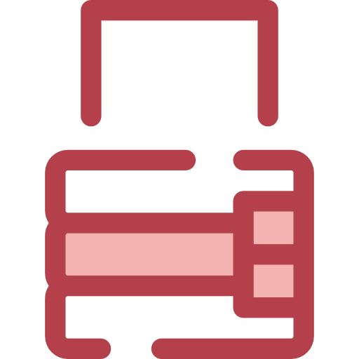ロック Monochrome Red icon