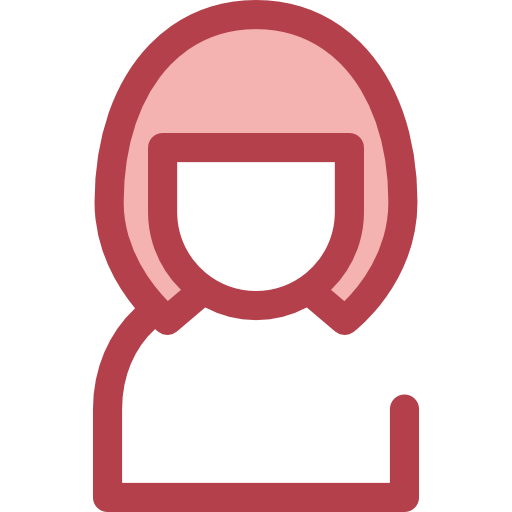 ユーザー Monochrome Red icon