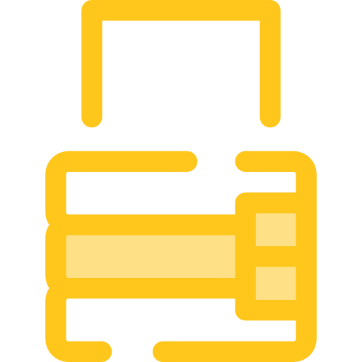 Lock Monochrome Yellow icon