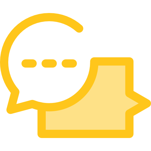 gesprek Monochrome Yellow icoon