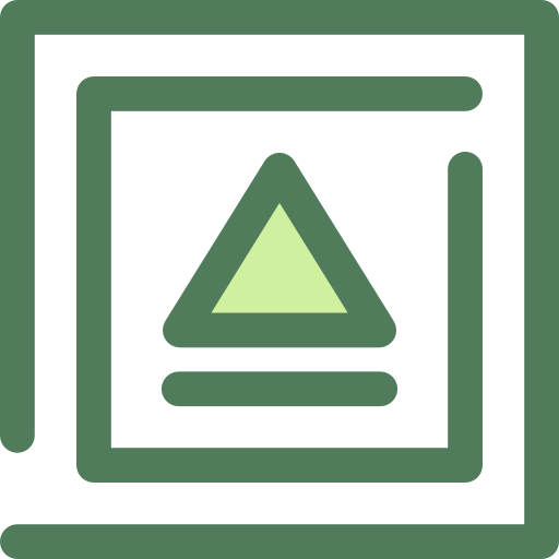 auswerfen Monochrome Green icon