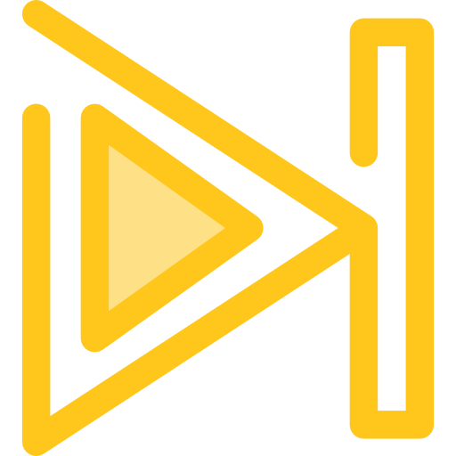 Forward Monochrome Yellow icon