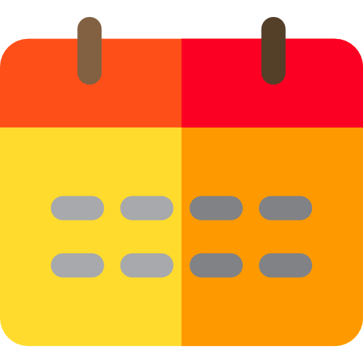 calendrier mural Basic Rounded Flat Icône