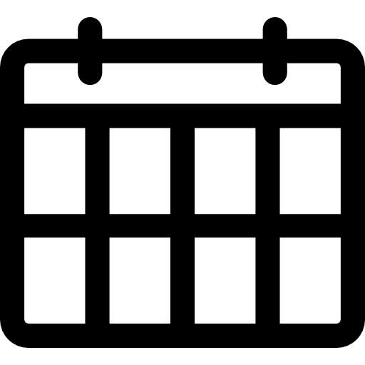 calendario semanal Basic Rounded Lineal icono