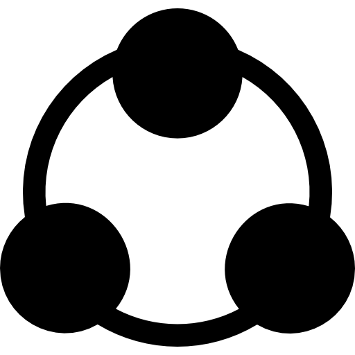 réseau Basic Rounded Filled Icône