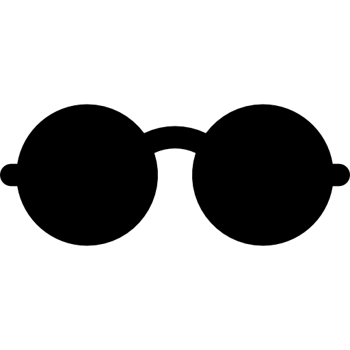 Reading glasses Basic Rounded Filled icon