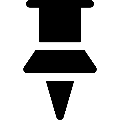 Push pin Basic Rounded Filled icon