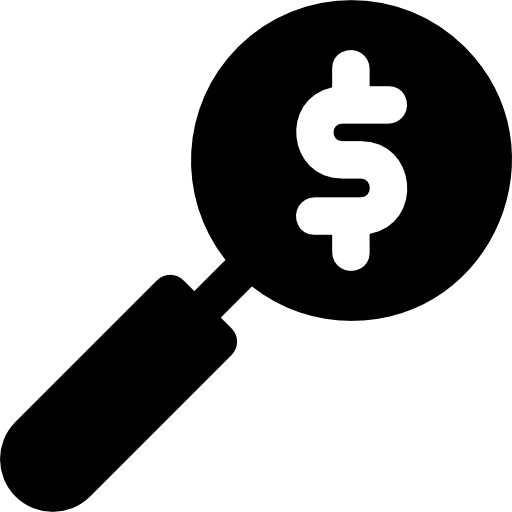 simbolo del dollaro Basic Rounded Filled icona