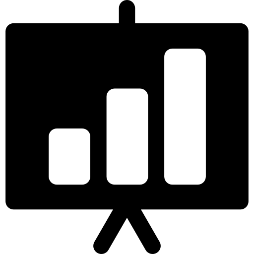 Bars chart Basic Rounded Filled icon