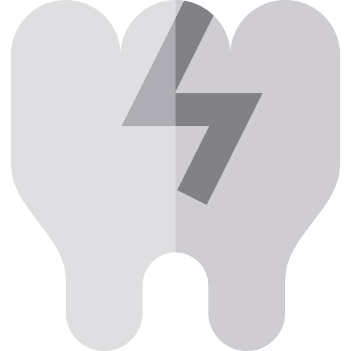 Broken tooth Basic Straight Flat icon