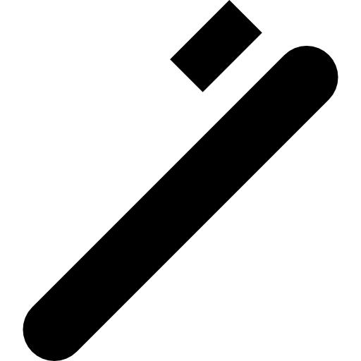 Toothbrush Basic Straight Filled icon