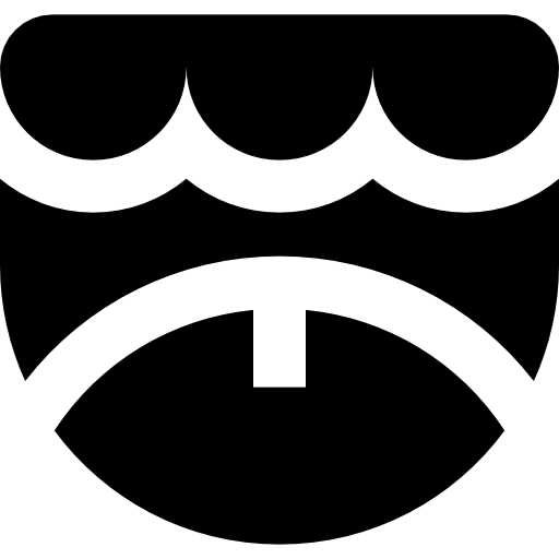 歯 Basic Straight Filled icon