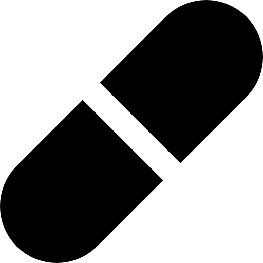 Pill Basic Straight Filled icon