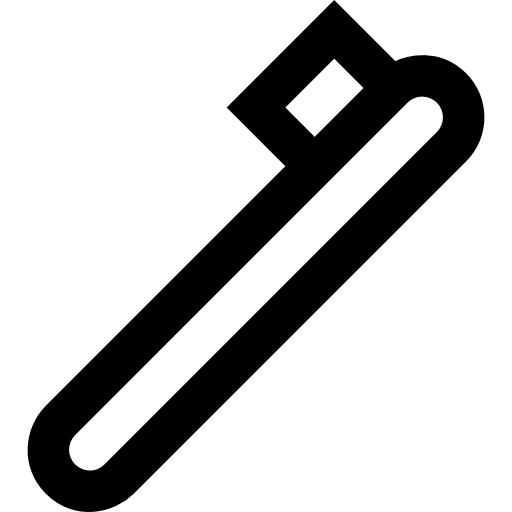 tandenborstel Basic Straight Lineal icoon